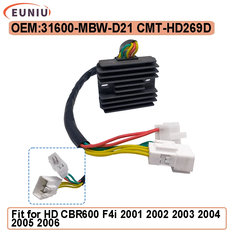 

SH678PA Motorcycle Bike Voltage Regulator Rectifier 31600-MBW-D21 For HD CBR600 F4i 2001 2002 2003 2004 2005 2006