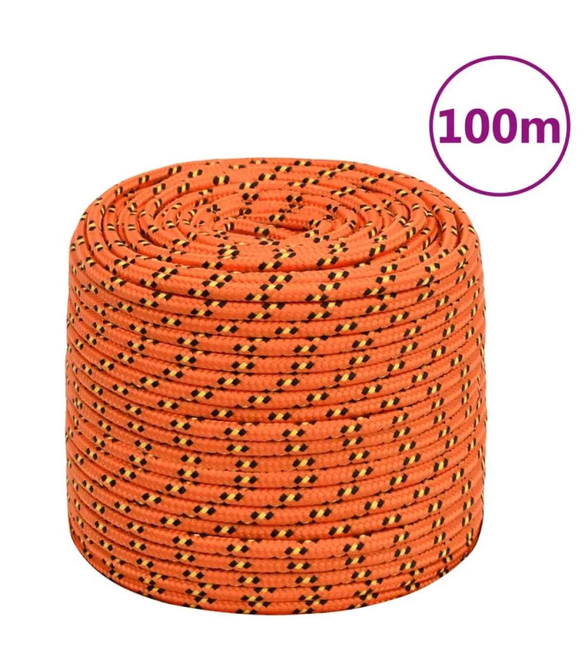 6 mm 100 m orange polypropylene boat rope metal ropes and ropes