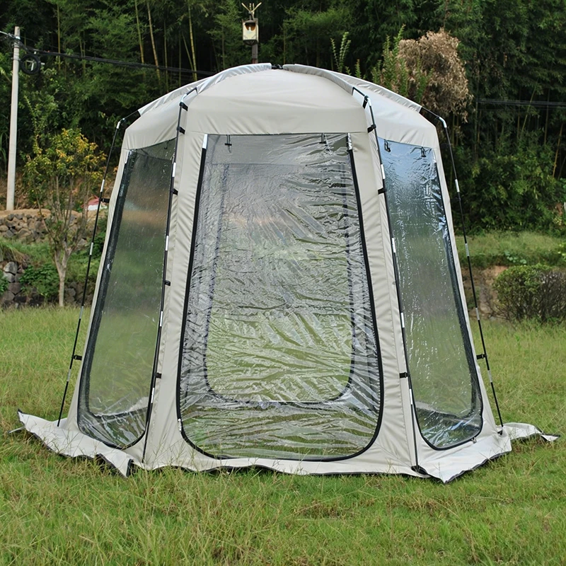 

Прозрачная палатка-тент 360° для зимней рыбалки, водонепроницаемое укрытие для кемпинга на открытом воздухе, защита от холода для спортивных мероприятий