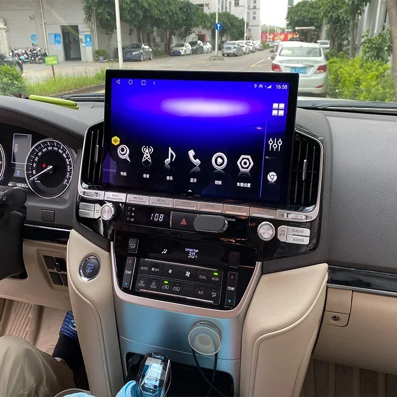 8 Cores 6+128 Screen Multimedia Stereo Audio Android 10 Car DVD Radio Player GPS Navigation For LAND CRUISER