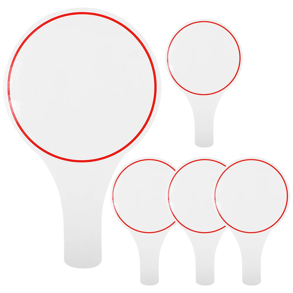 

5pcs Mini Whiteboards Erasable Handheld Scoring Boards for Students Auction Paddles Dry Erase Reusable Voting Signs