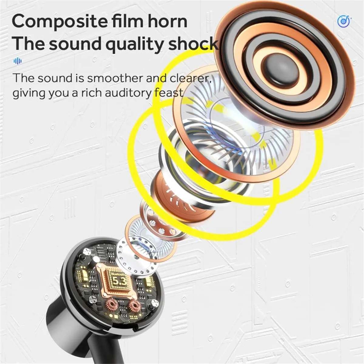 QA88X Y10 Wireless Neckband Earphones with Microphone in-Ear Sports Earphones Long Battery Life Noise Reduction