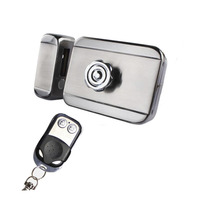 Wireless Electric Lock Invisible Remote  Control Hidden Door Lock Electronic Garage Security Lock