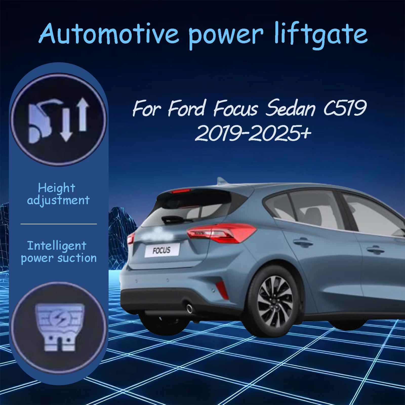

For Ford Focus Sedan C519 2019-2025+ Electric tailgate automatic suction locks suitable Trunk modification system