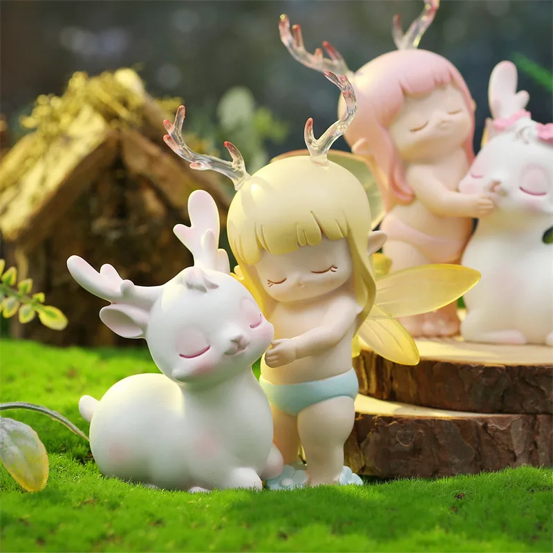 Creative Hug Deer Ornaments Car Cake Baking Decorations Resin Craft Gifts Porch Living Room TV Cabinet Handicraft Decoration