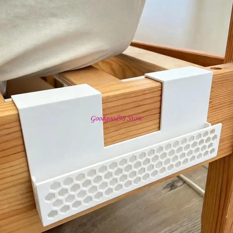 Bedside Phone Holder Hook Mount for Bed Frame Use, Open Shelf Phone Holder for Dorm Room Night Use and Daily Order 