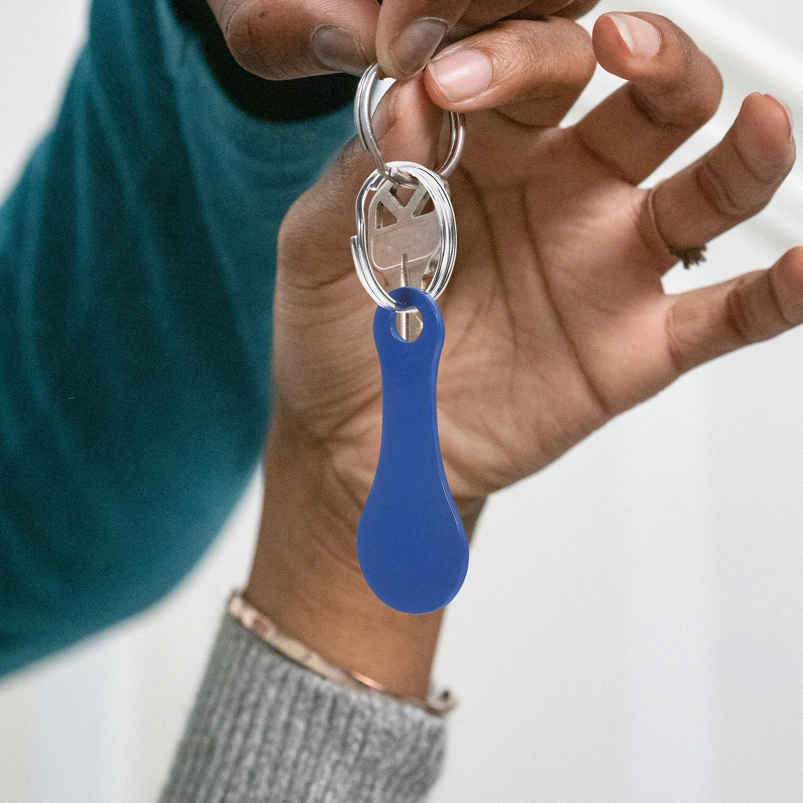 5pcs Shopping Cart Keychain Trolley Tokens Metal Decoration Compact Lightweight Fits Keyring Perfect Use Small Gift