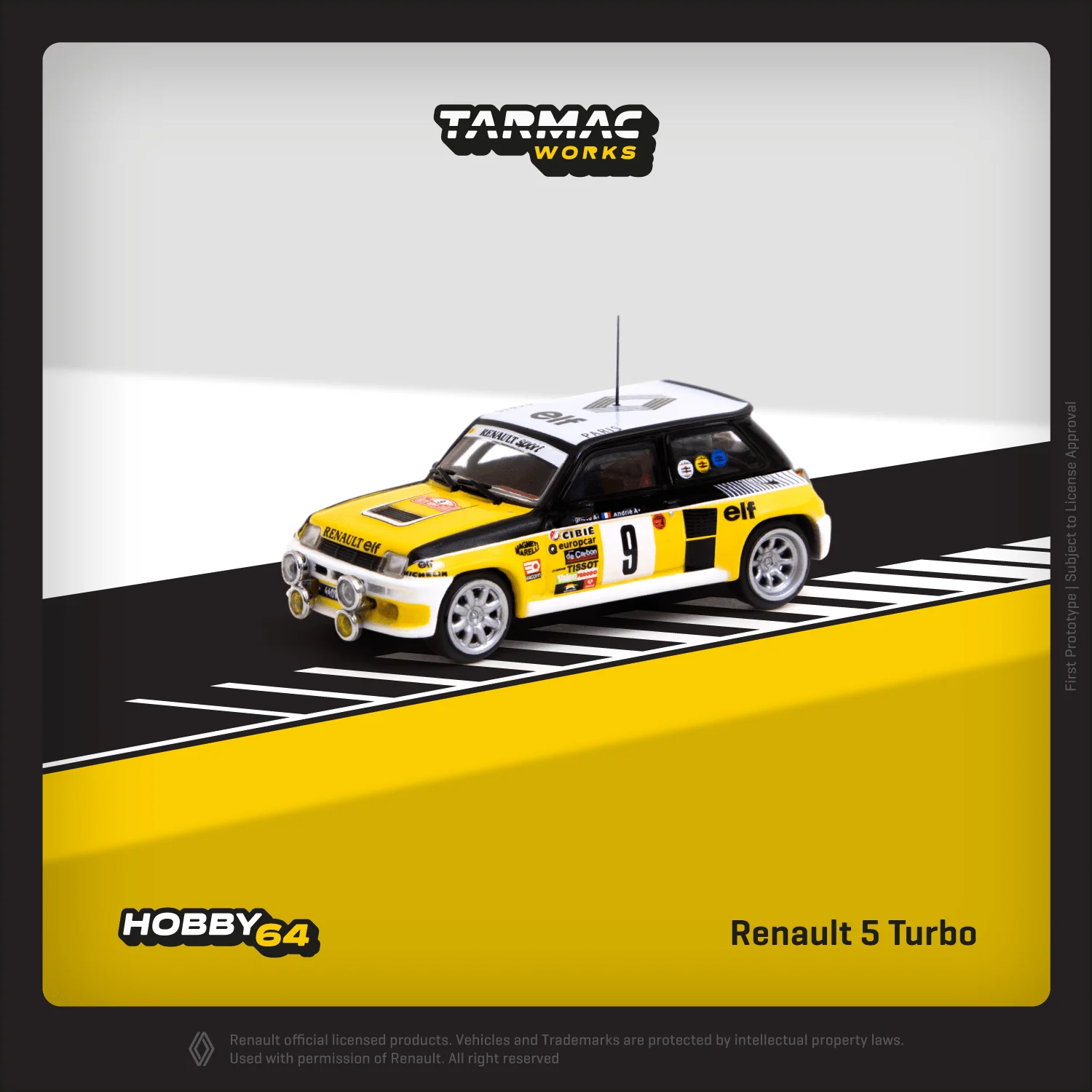 

В наличии Tarmac работает 1:64 Renault 5 Turbo Alloy Static Model