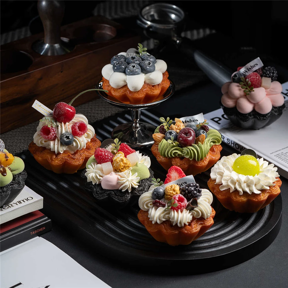 

sweets simulation dessert food props Festive & Party Supplies Nuts Cherry Grape Mango blueberry strawberry fruit tart model