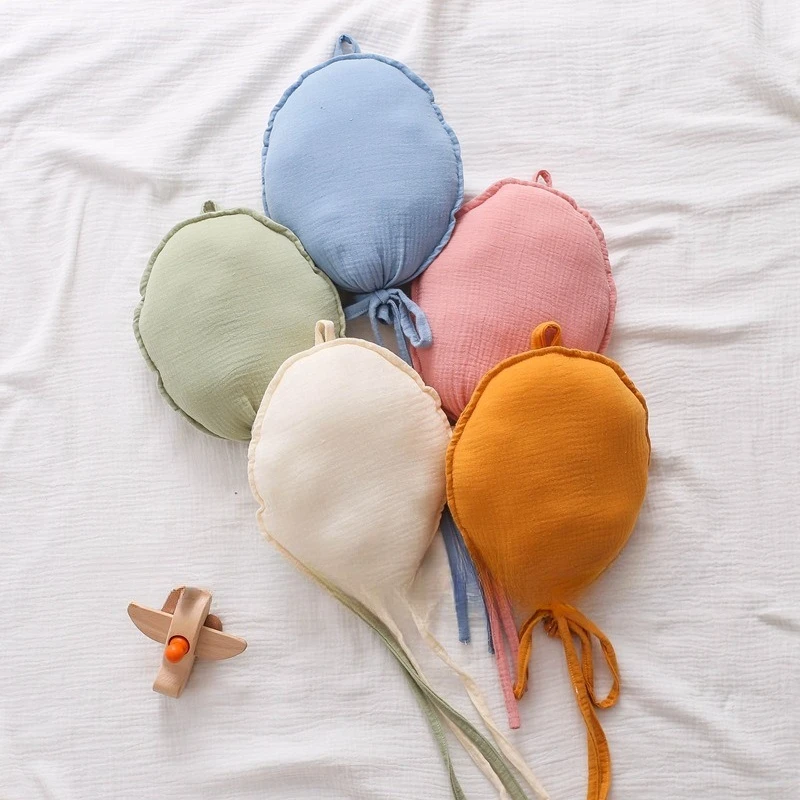 Ins-Style Baby Birthday Backdrop Decor Balloons - Minimalist Fabric Balloon Hangers, Cute Photo Props for Newborns' Celebration