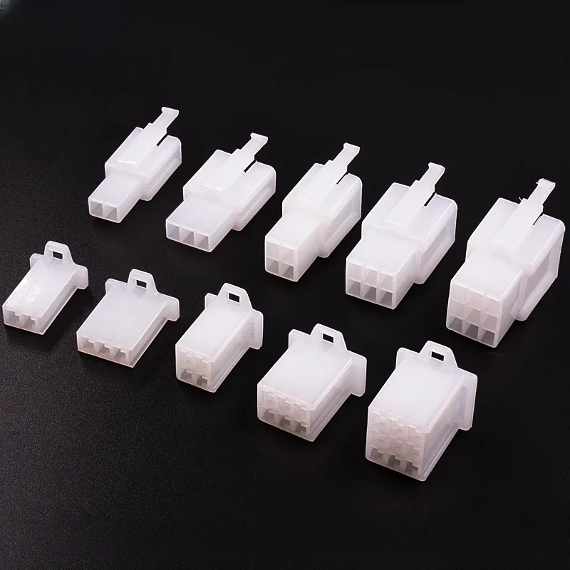 Conector Elétrico Automotivo 2.8mm 2/3/4/6/9 Pinos (10/20 Peças) - Kits de Terminais Macho e Fêmea para Cabos de Moto, E-bike e Carro