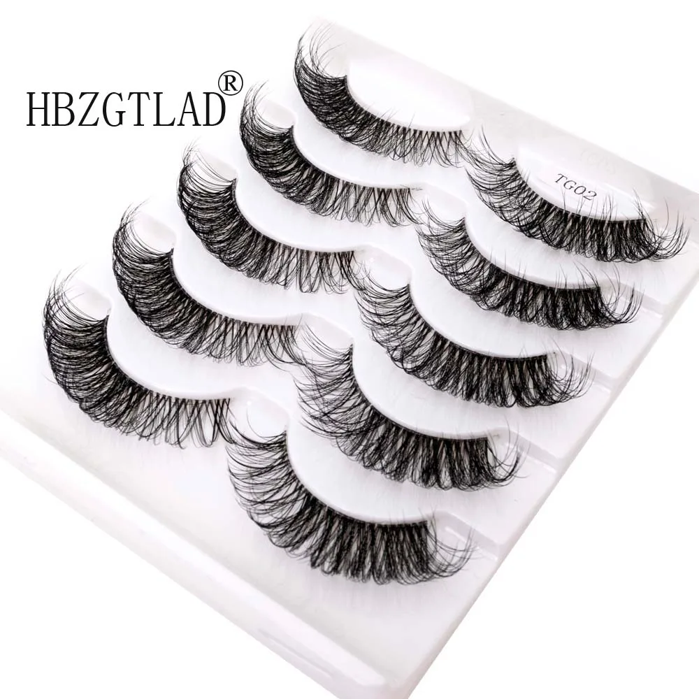 Extenify Clear Band Lashes Cat Eye Lashes Lashes That Look Like Extensions 8-18MM Strip False Eyelashes 5 Pairs Easy To Apply