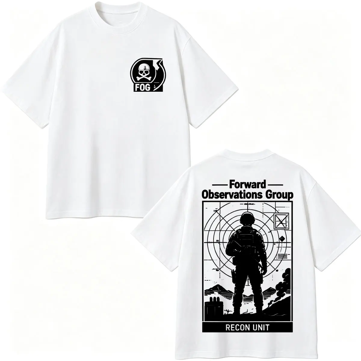 Forward Observations Group Skeleton Graphic T-shirt Men Women High Street Vintage T Shirts Casual Cotton Male Oversized T Shirt