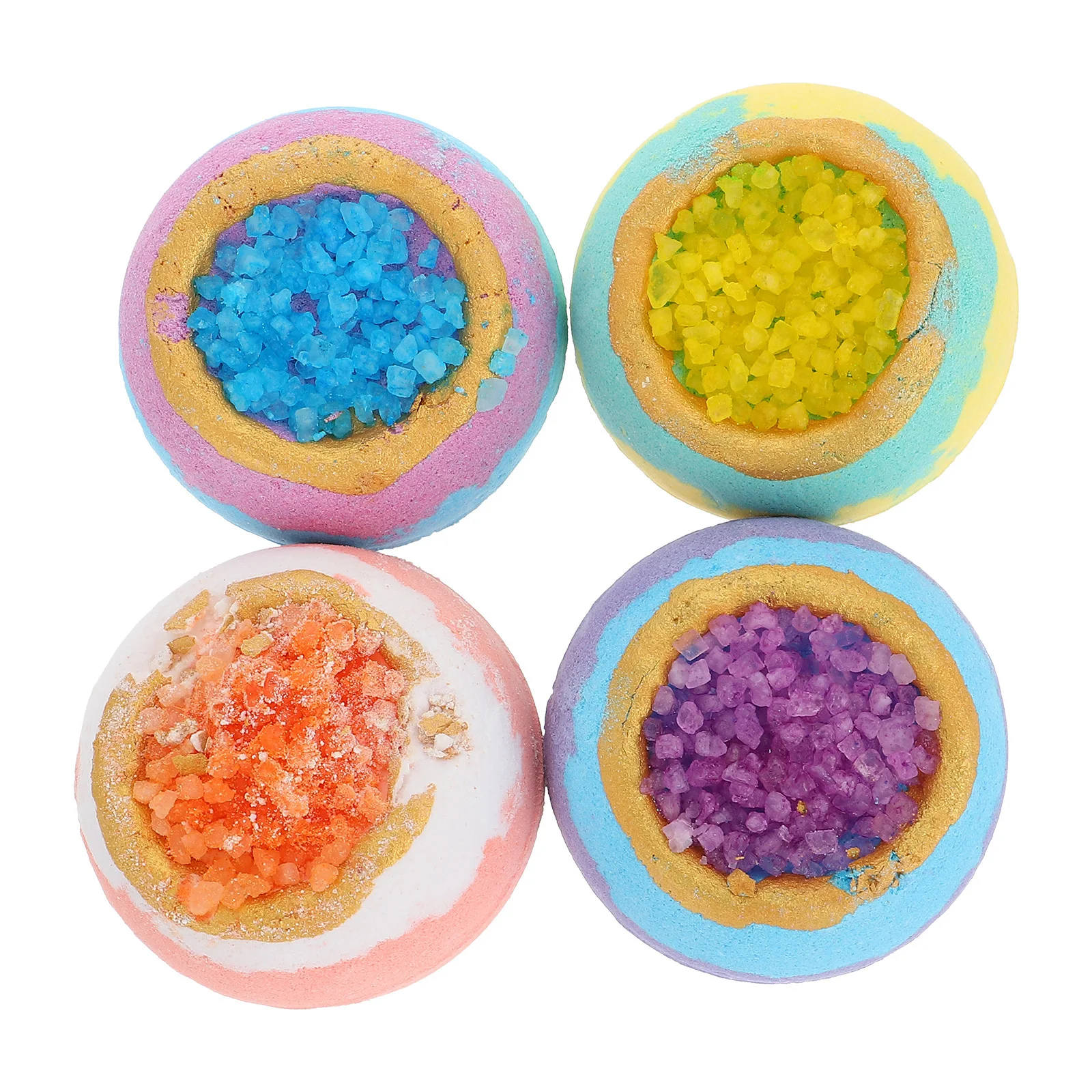 مجموعة هدايا سبا مكونة من 4 قطع من الزيوت العطرية الطبيعية وكرات الاستحمام المريحة وإكسسوارات الاستحمام المريحة لترطيب البشرة #4