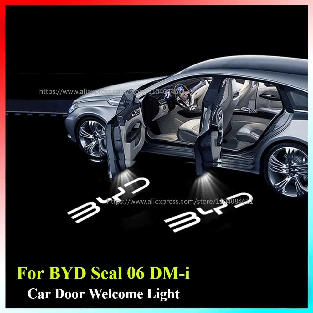 

For BYD Seal 06 DM-i Car Door Welcome Light Modification Atmosphere Light Max Decorative LED For BYD Seal DM-i Projection Light