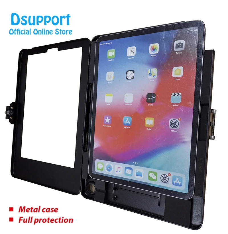 

Aluminum Alloy Tablet PC wall mounted Anti Theft design Display Stand With Security Lock for ipad pro 11 Inch tablets