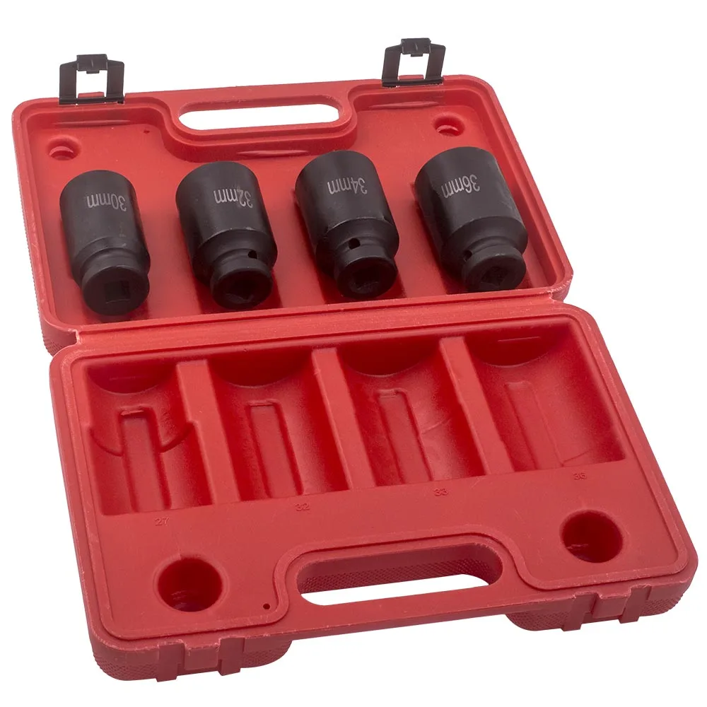 

Deep Spindle Axle Nut Socket Extractor Installer Tool Set 30mm 32mm 34mm 36mm