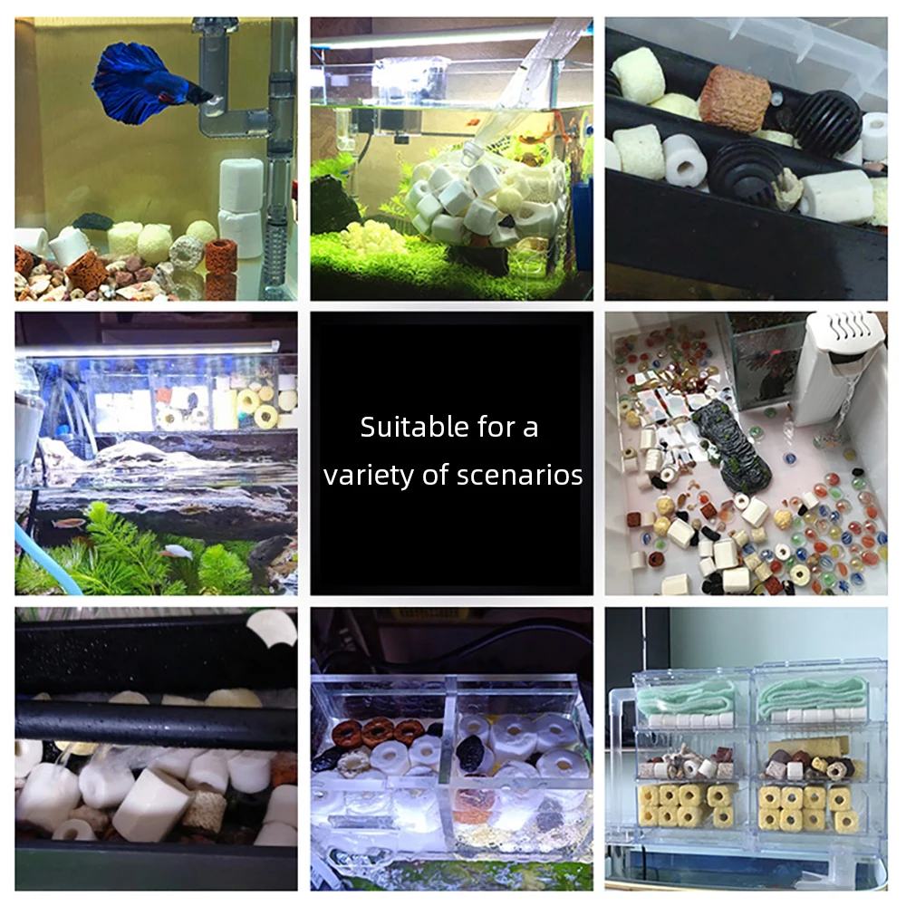 Aquarium Fish Ball - Ton-Aquarium-Filtermaterial Ferninfrarot Biochemische Filtration Bakterienfilterkugeln Wasserfiltrationskugelstruktur