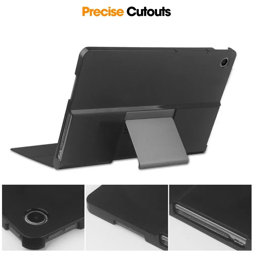 Tri-Folding Stand 11.5inch Tablet Case Magnetic Wear-resistant Tablet Cover Hard Back Shockproof for Lenovo Tab Plus 2024