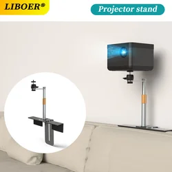 Multi-application Projector Stand for Sofa Bed Aluminum Alloy Thick Metal Base Adjustable Track Moveable Support Holder Bracket