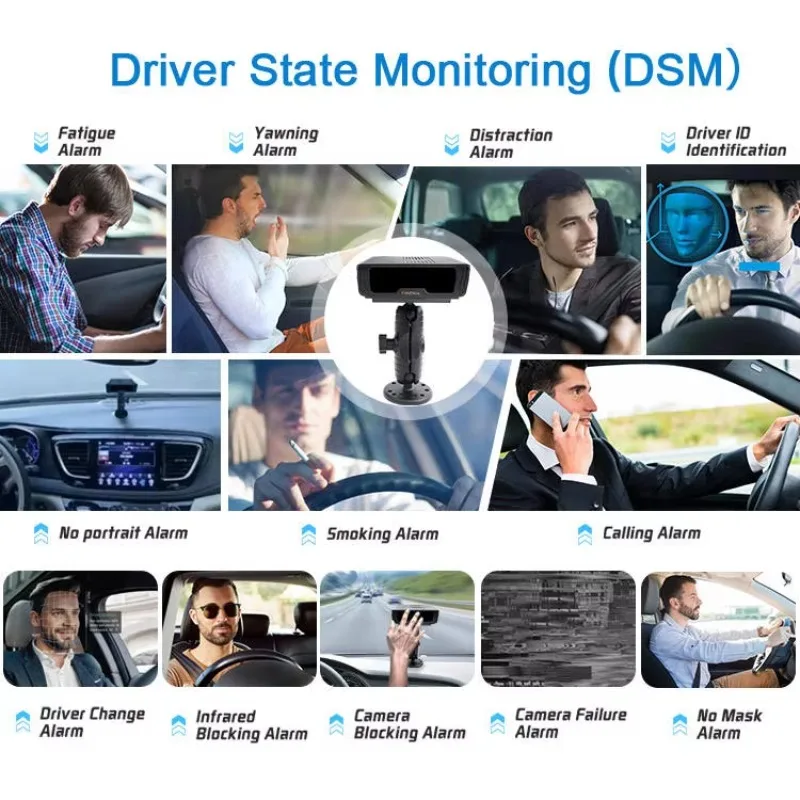 GOOD AlwayCare MR830-SV Security Driver Alert System Face Behavior Detection Eye Close Sleep Drowsy Safety Driving Monitoring Sy