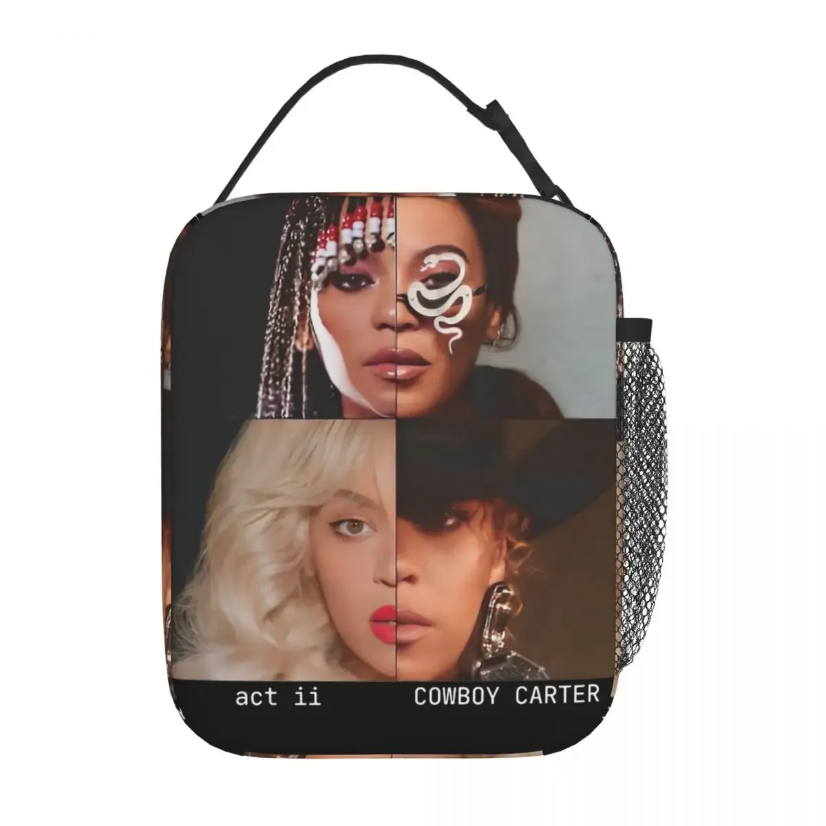 Insulated Lunch Bags Cowboy Carter Beyonce New Album Accessories Lunch Food Box Causal Thermal Cooler Lunch Box For Picnic