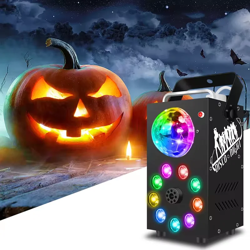 

Дискотека с дистанционным управлением 700 Вт, туманная машина и 9 шт., светодиодный светильник с эффектом волшебного шара, дымовая машина, вечеринка, свадьба, клуб, бар, сцена, событие, шоу