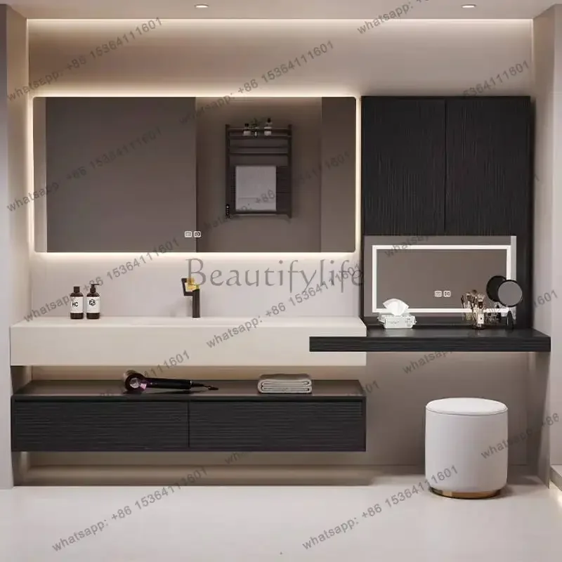 Modern Mirror Bathroom Cabinet Undersink Luxury Small Accessories Bathroom Cabinet Storage Drawer