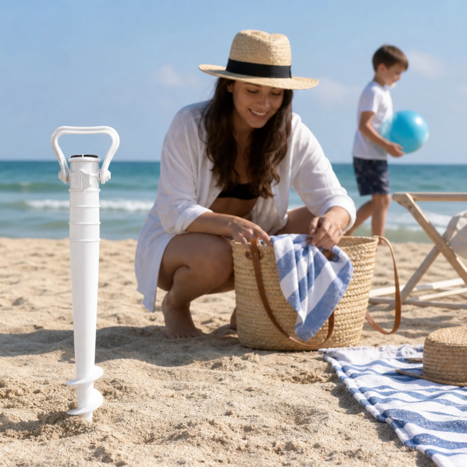 Beach Umbrella Anchor Lightweight Umbrella Sand Anchor Universal Heavy Duty for Beachgoers, Camping, Picnics