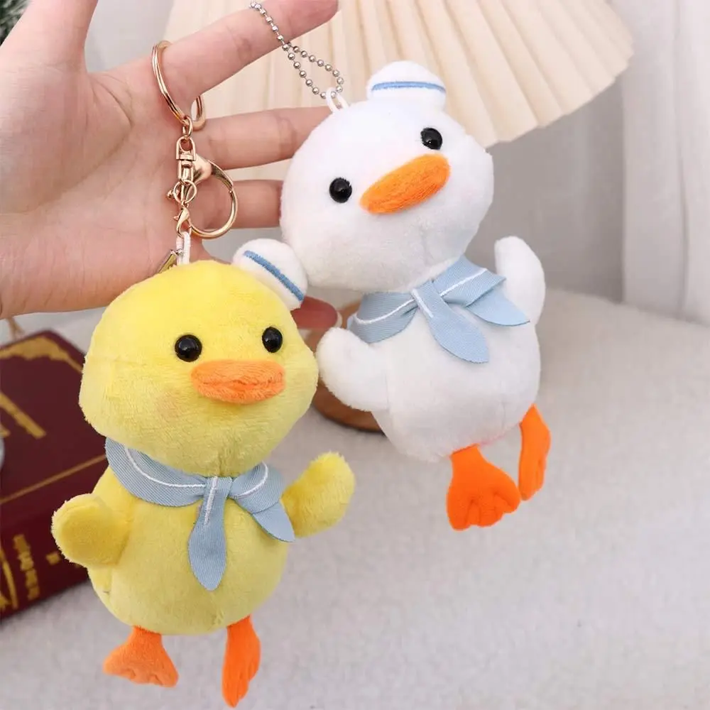 Holder Car Key charms Doll Keychain Bag Accessories Plush Duck Key Rings Plush Duck Pendant Duck Keychain Duck Plush Keychains