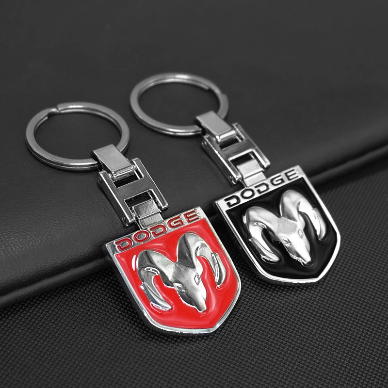 Emblema do carro chaveiro chaveiro corrente para dodge durango ram 1500 carregador calibre viagem demônio nitro challenger estilo acessório