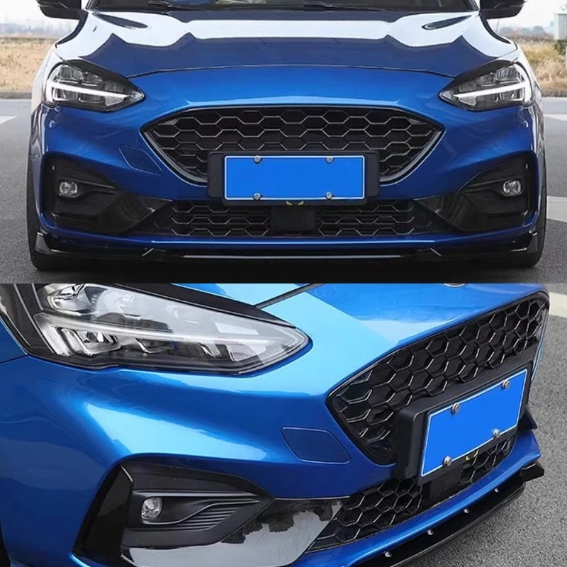 For Ford Focus MK4 ST ST-Line 2019 2020 2021 2022 Car Front Bumper Grill Grille Cover Decorative Body Modification Kits Tuning view 3