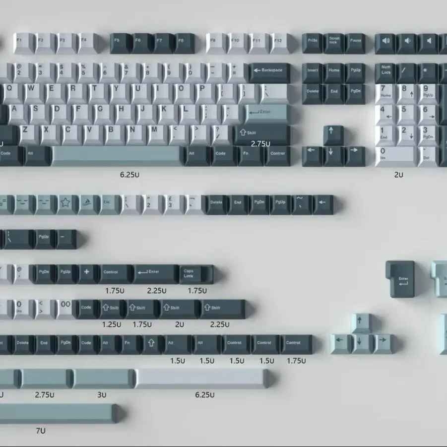 Botanical garden keycap oryginalna wysokość pbt dwukolorowy 61/64/68/75/87/84/98/104/108