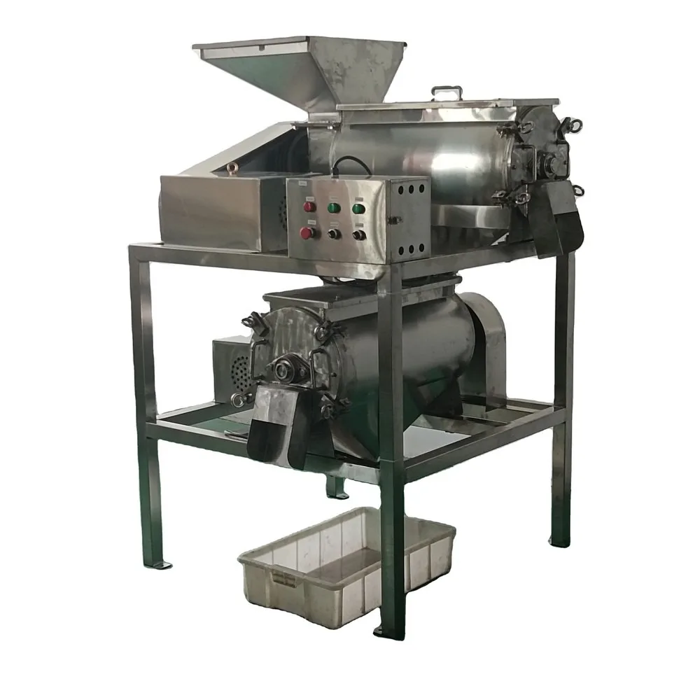 Commercial Mango Pulp Machine Easy Clean Soursop Fruit Pulp Extractor for Juice Factory Durable Stainless Steel