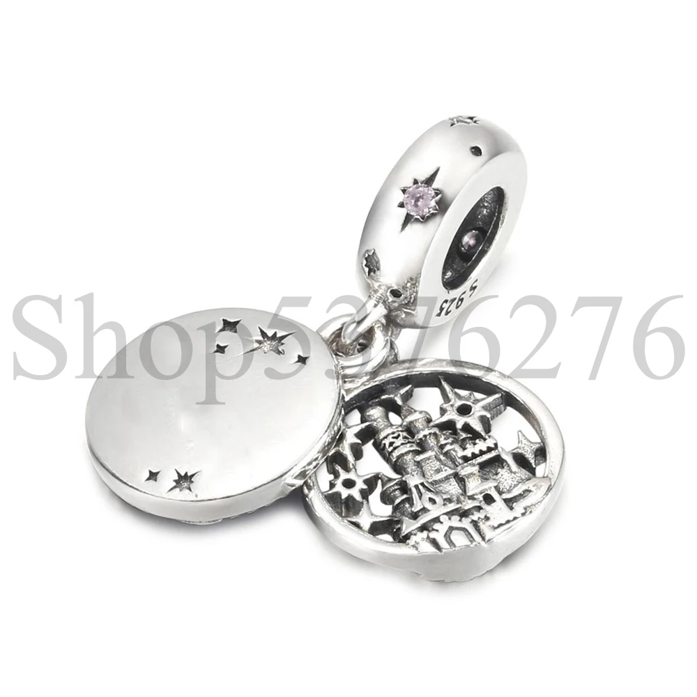 

925 Серебряная бусина, дверная ручка, напиток, кошмар, Рождество, мышь, висячий шарм для модных женщин, браслет, подарок, ювелирные изделия «сделай сам»