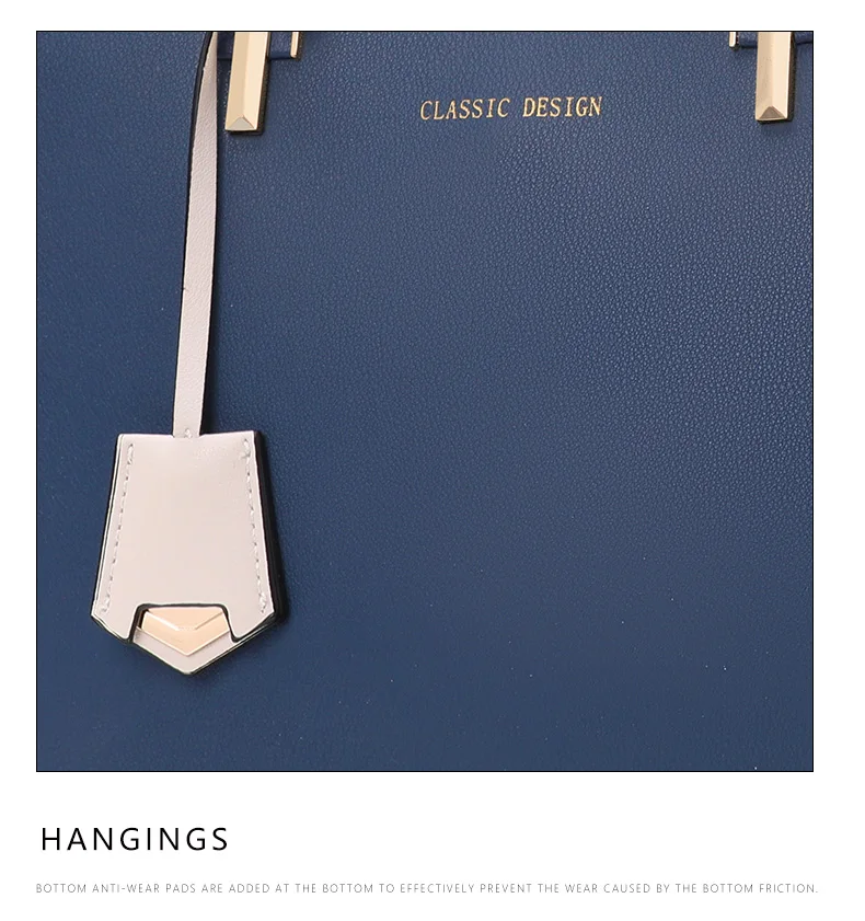 Aidrani Echtleder-Tragetasche für Damen, hochwertige Schultertasche mit großem Fassungsvermögen, blaue Muttertasche – Detail 14
