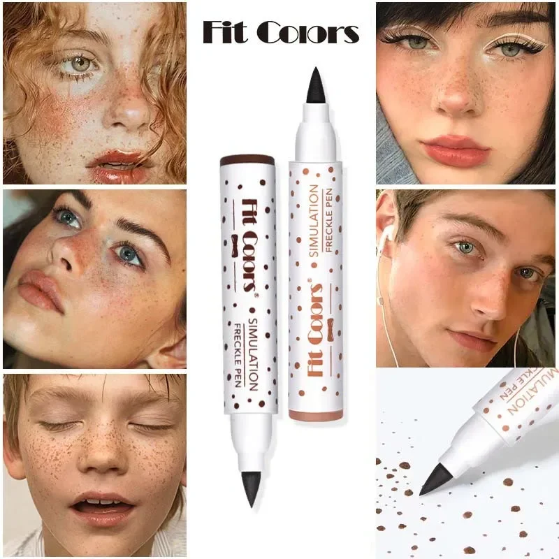 Face Fake Freckles Pen Natural Eyeliner Dot Spots Freckles Pen Waterproof Lifelike Dot Spot Pen Freckle Concealer Makeup