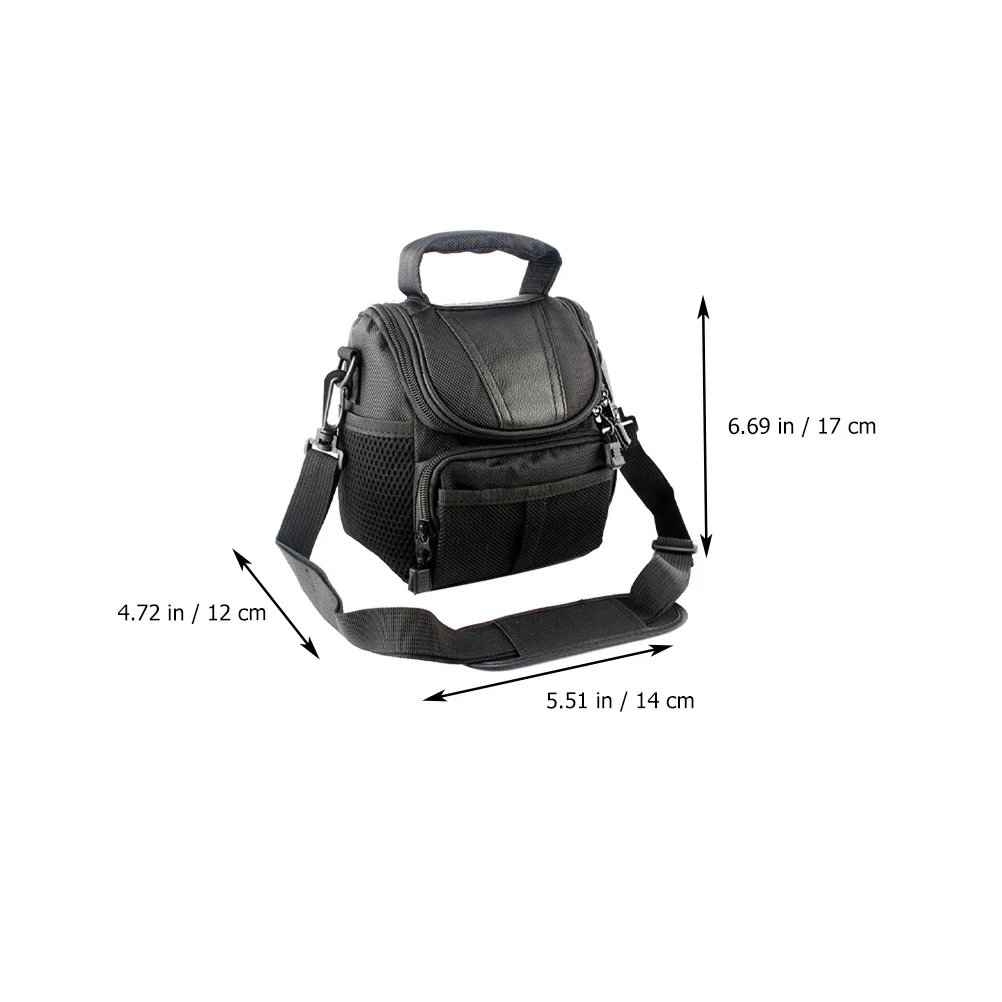1 pçs câmera bolsa de armazenamento ombro portátil pequeno leve alça ajustável maleta câmera crossbody saco ao ar livre