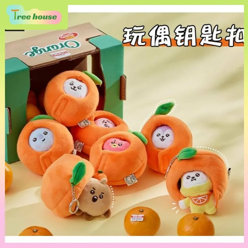 Superpower Korean Team BT21 BTS Celebrity Periphery BABY Orange Party Series Plush Doll Backpack Pendant Keychain Pendant Gift