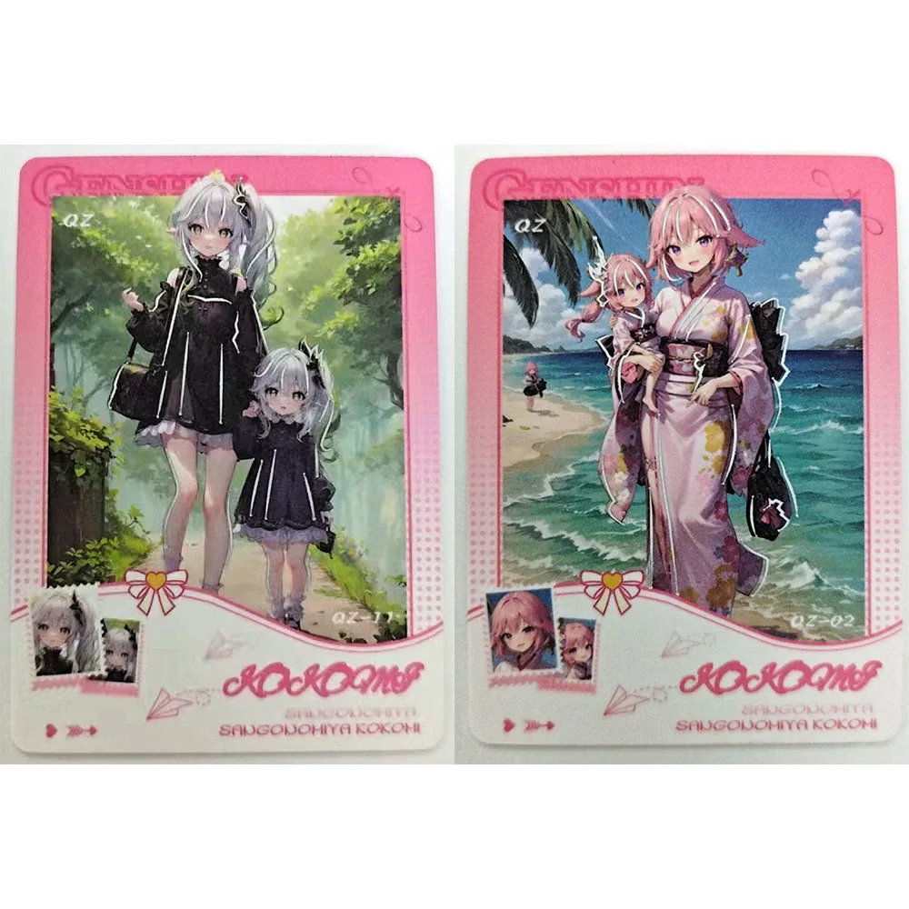 Anime Goddess Epoch QZ Shenhe Yoimiya Yae Miko Raiden Shogun Sexy Boy Games Toys Collectible Cards Christmas Birthday Gifts