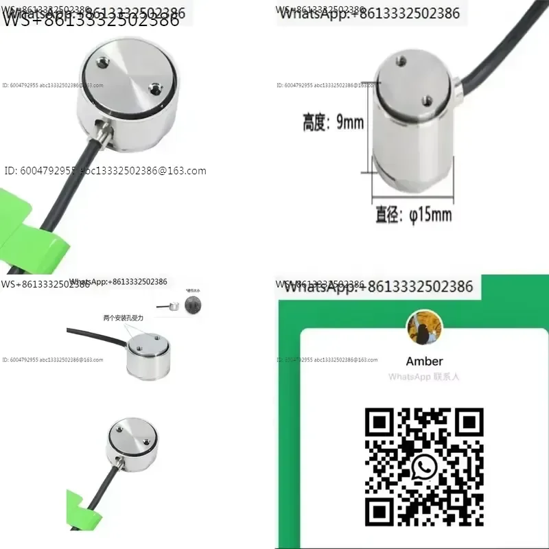 1pcs DYZ-100 Micro Industrial Weighing Sensor Stainless Steel Tension and Pressure Bidirectional Load Cell for Precision