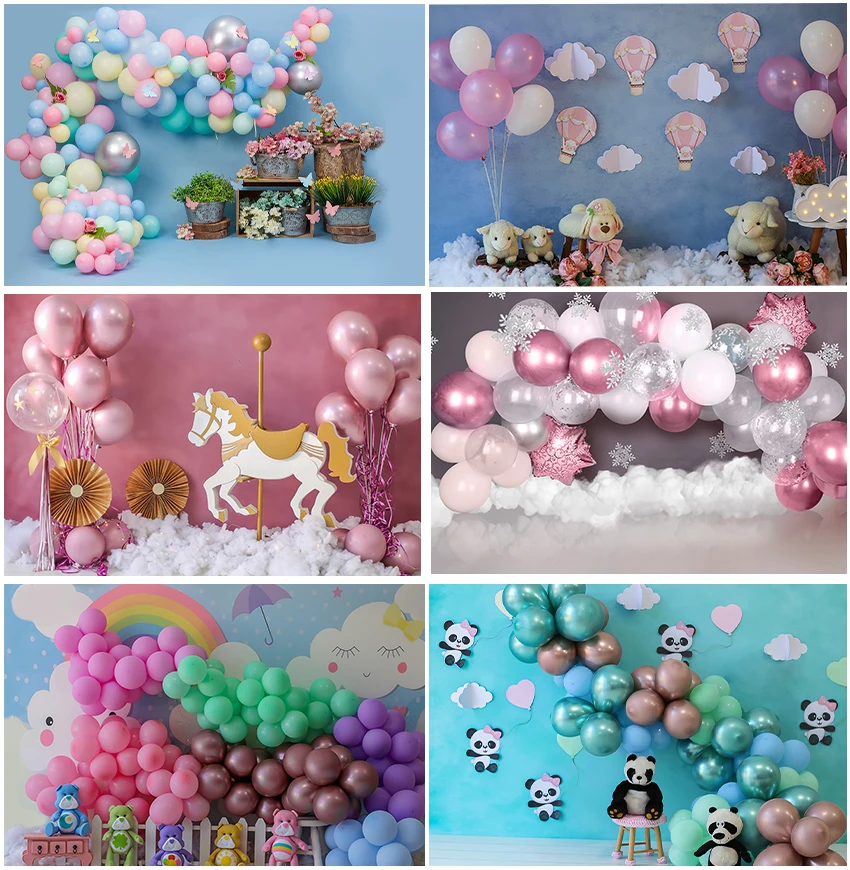 

Newborn Photographic Backgrounds Baby Shower Birthday Cake Smash Children Portrait Studio Banner Photocall Backdrops Supplies