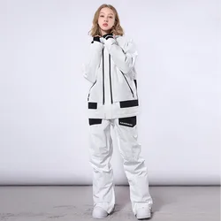 Combinaisons de ski coupe-vent en coton épais pour hommes et femmes, combinaisons de neige isolantes imperméables, ensembles de pantalons de snowboard, vêtements d'hiver