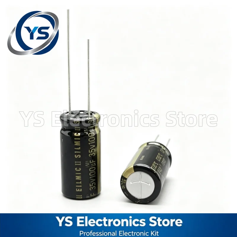 10-100pcs 35V100UF ELNA RFS SILMIC II Series 10X20mm HiFi Audio Capacitor RFS-35V101MH5# 100UF35V 35V 100UF Original and NEW