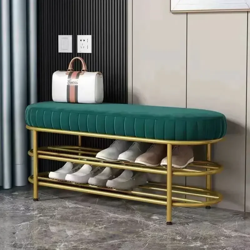 Shoes Stool At The Door of The House Entrance Stool Sofa Stool Against The Wall Long Bench Bed End Designer Cloakroom