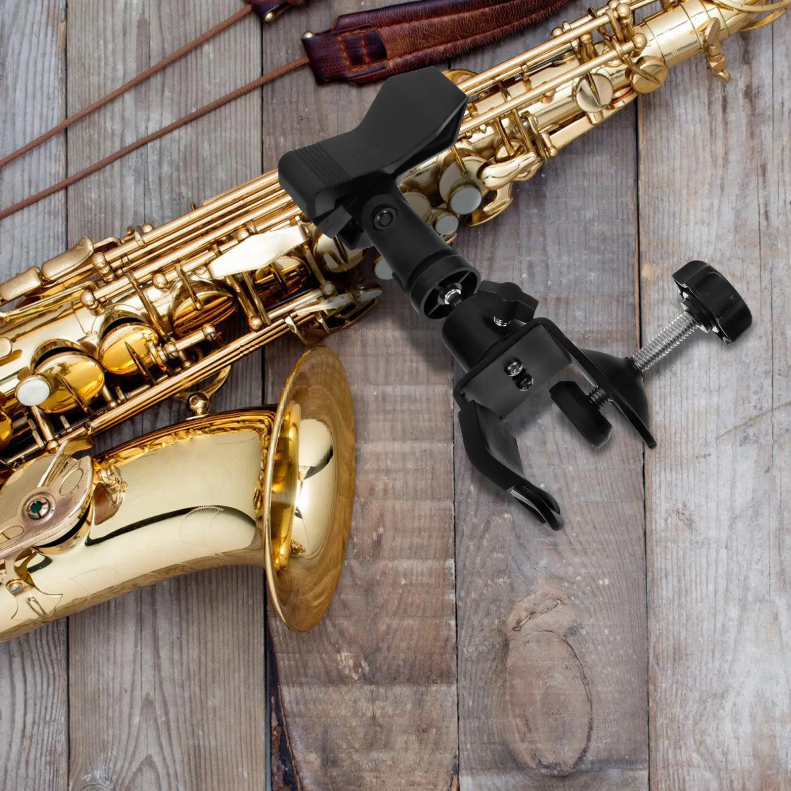 1Set Sax Microphone Mount Clip U Clamp Spring Mic Holder Stable Attachment for Microphones Microphone Clip Mic Holder view 4