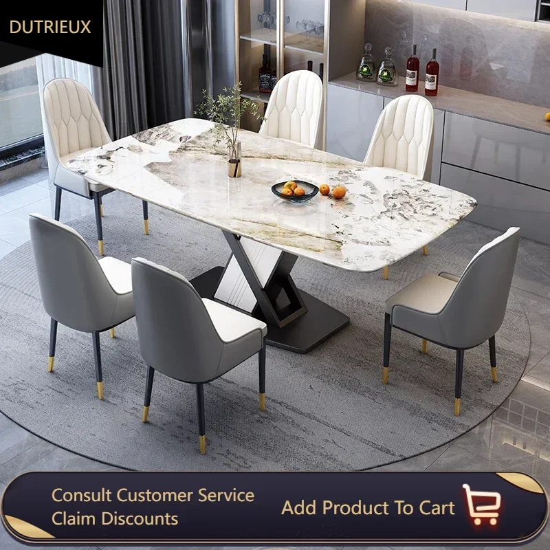 

Party Italian Dining Tables Square Design Event Restaurant Kitchen Dining Tables Marble Salon Mesa De Jantar Home Furniture