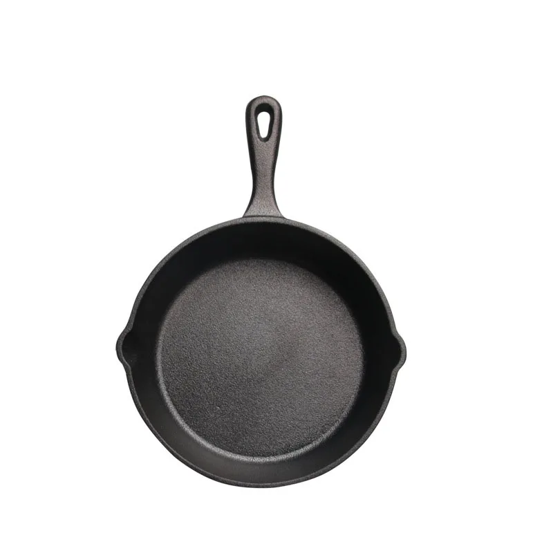 Cast Iron 14-20CM Skillet, Non-stick Egg/Pancake Frying Pan for Gas Induction Cooker - Cookware