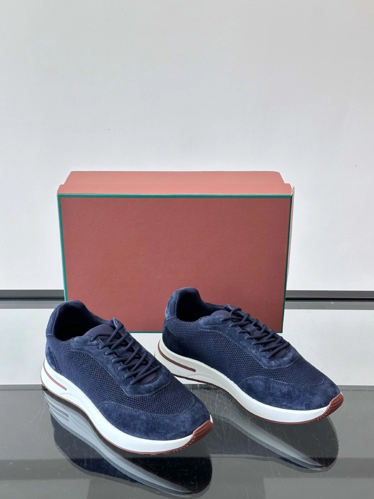 Luxe Heren Suède Mesh Casual Sneakers Chunky Ademend Retro Loopschoenen Veelzijdige Verhoogde Skate Trainers Buitenschoenen