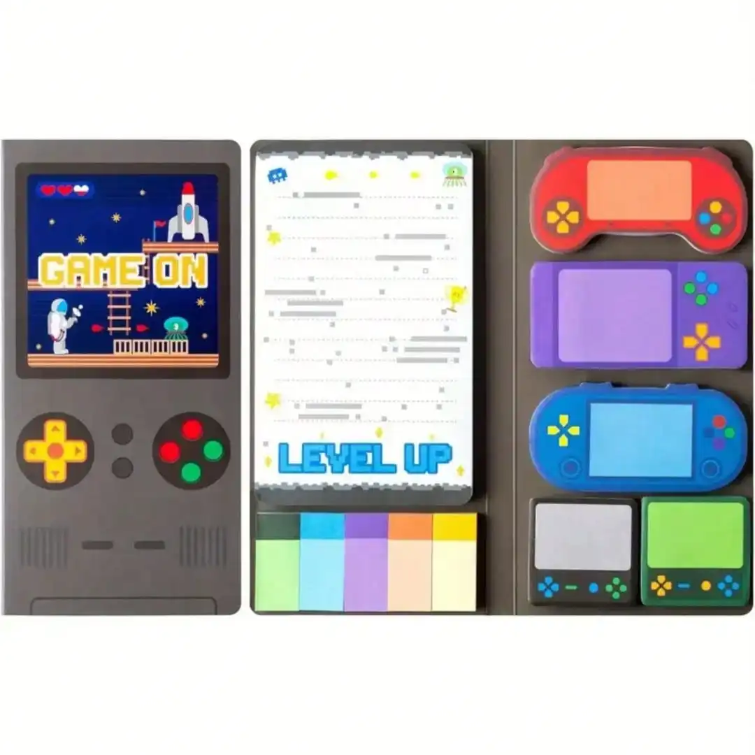 1 Set of Game-Themed Sticky Notes, Game Fantasy Sticky Notes Set, Portable Sticker Book Set, Memo Stickers, Party Favors, Memo Set, Teacher Custom Self-Adhesive Sticky Notes, Office Supplies Sticky Note Set, Teacher's Day Gift, Party Favors, Teacher's Day Graduation Party Favors, Holiday Gifts, Gifts for Game Enthusiasts